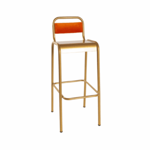 Heritage High Stool (Veneer Back/Metal Formed Seat)