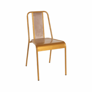 Timeless Side Chair (Upholstered Back/Metal Formed Seat)